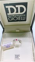 Ringe Davite & Delucchi Dame CLASSIC LINE in Weißgold Rubino 0.07 Ct AA 032112 RB - AA 032112 RB
